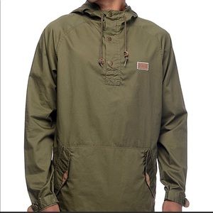 Dravus Olive Pullover Anorak Jacket